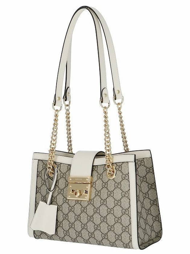 GUCCI 구찌 Padlock 패들락 스몰 숄더백 화이트 498156 KHNKG 9761
