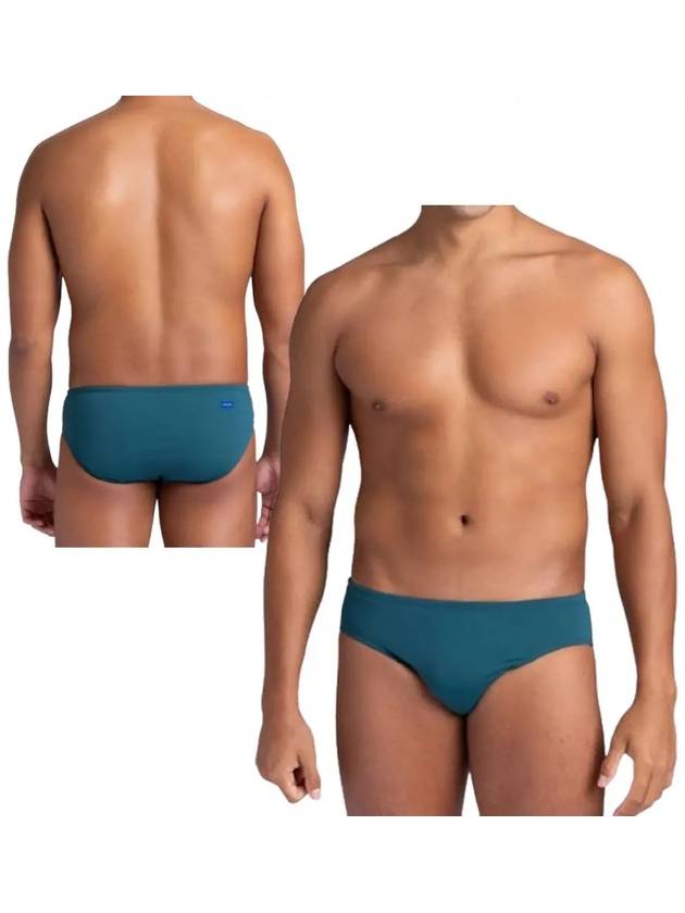 졸린 수영복 솔리드 브롤린 브리프 팬티 바지 청록