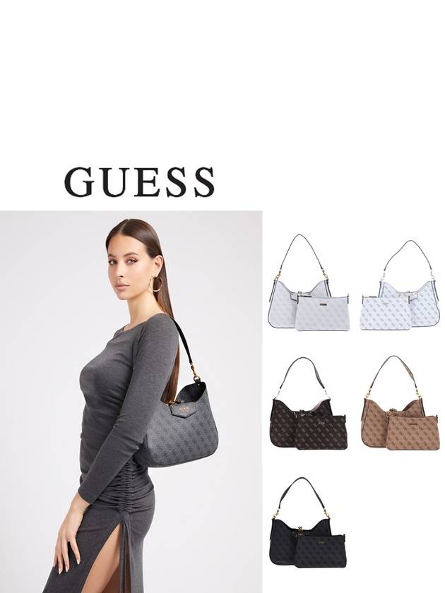 Guess 게스 가방 에코 브렌튼 4G 로고 호보백 HWESB839002