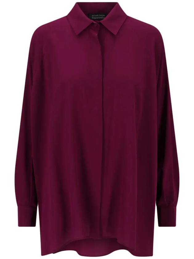 지안루카 카판놀로 긴팔 셔츠 25ET611400_BURGUNDY