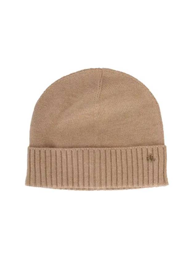 로렌 랄프 로렌 로고 플라크 리브 비니 454960057_005