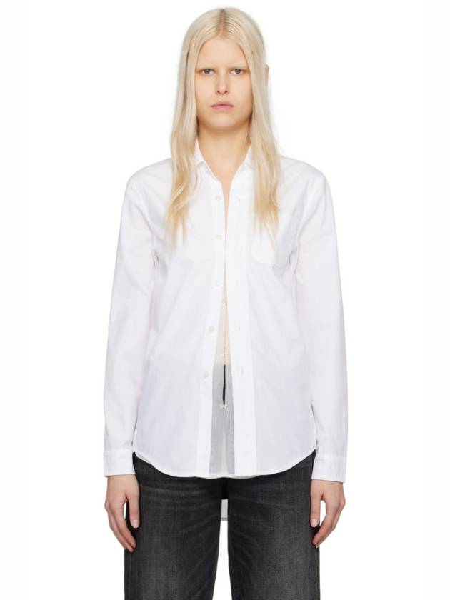 흰색 접이식 셔츠 White Foldout Shirt