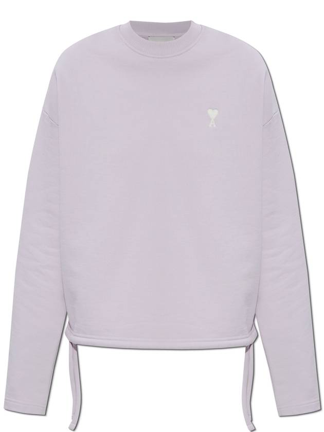 아미 드로우스트링 맨투맨 퍼플