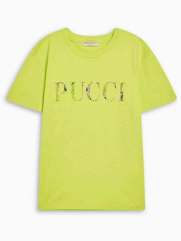 에밀리오푸치 Appliqued cotton jersey T shirt 1647597338317578