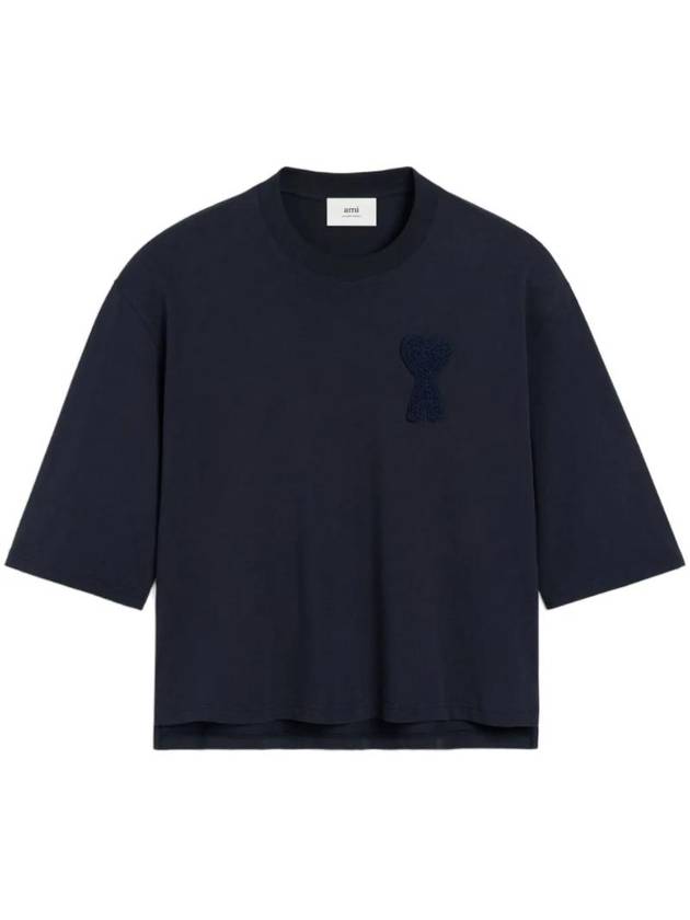 아미 드 꾀흐 패치 반팔 티셔츠 블랙