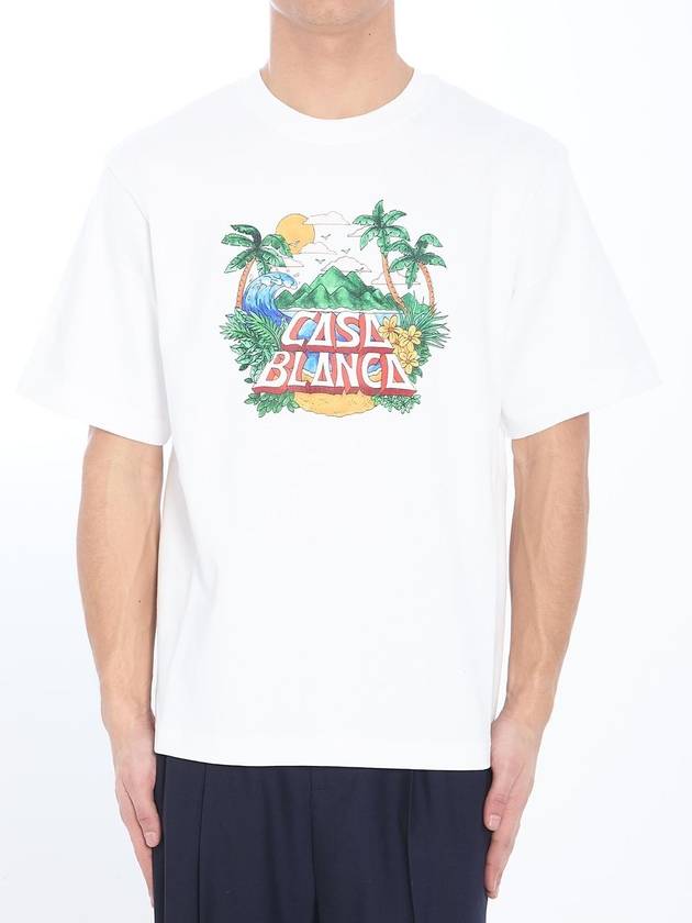 카사블랑카 Casa Beach Wave t shirt MS25JTS02702WHITE