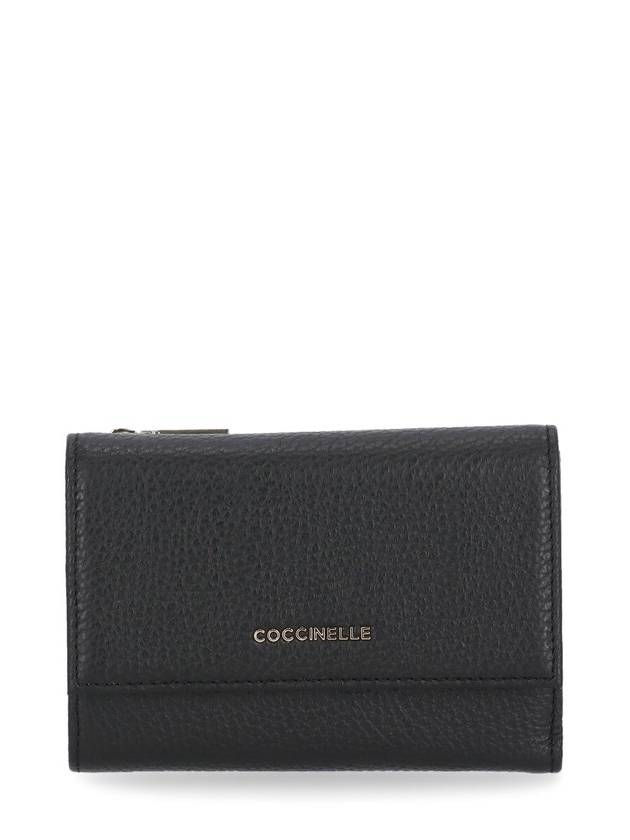 Coccinelle 로고 레터링 3단 지갑