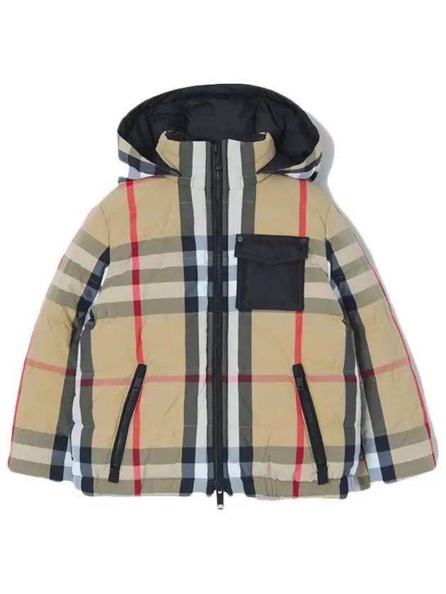 21FW 키즈 여성 빈티지 체크 리버시블 자켓 8046023