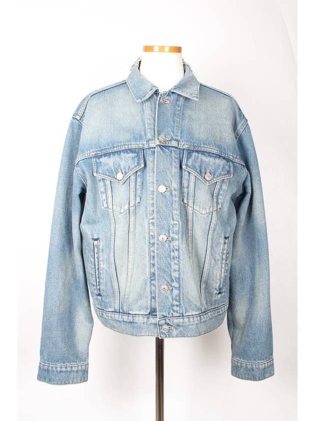 발렌시아가 웨이브로고 데님자켓 54 115