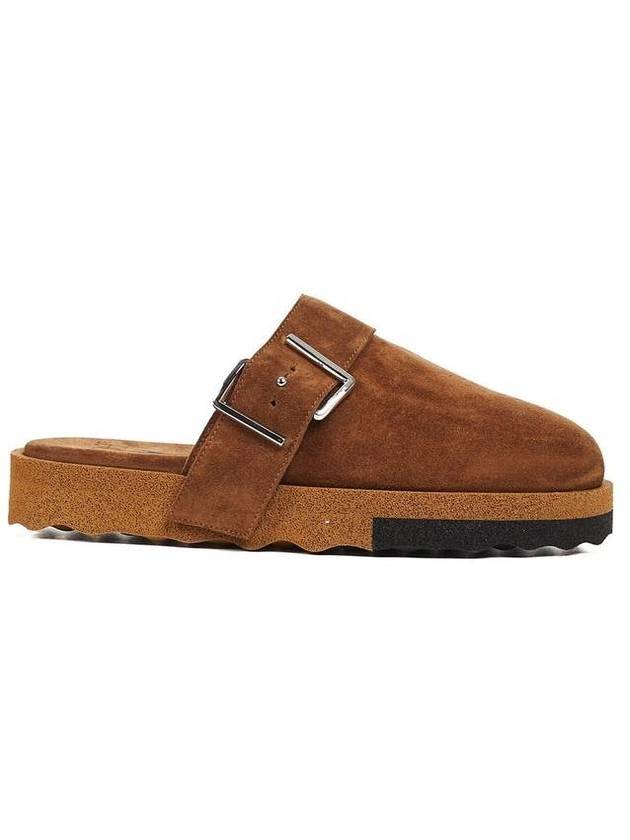 오프화이트 컴포트 백리스 슬리퍼