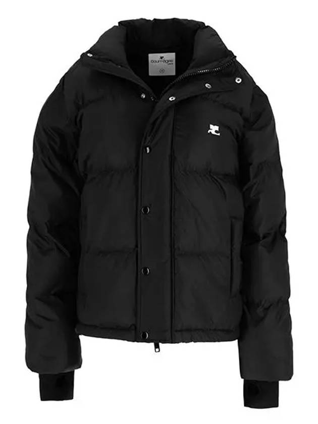 꾸레쥬 자켓 323CMA105 PL0112 9999 로고 푸퍼 여성자켓