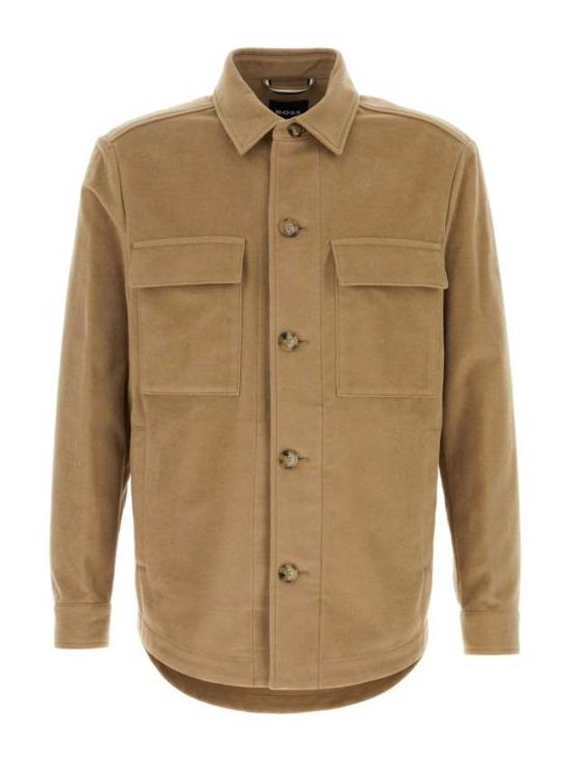 24FW 보스 긴팔 셔츠 50521772 282 Beige o Tan