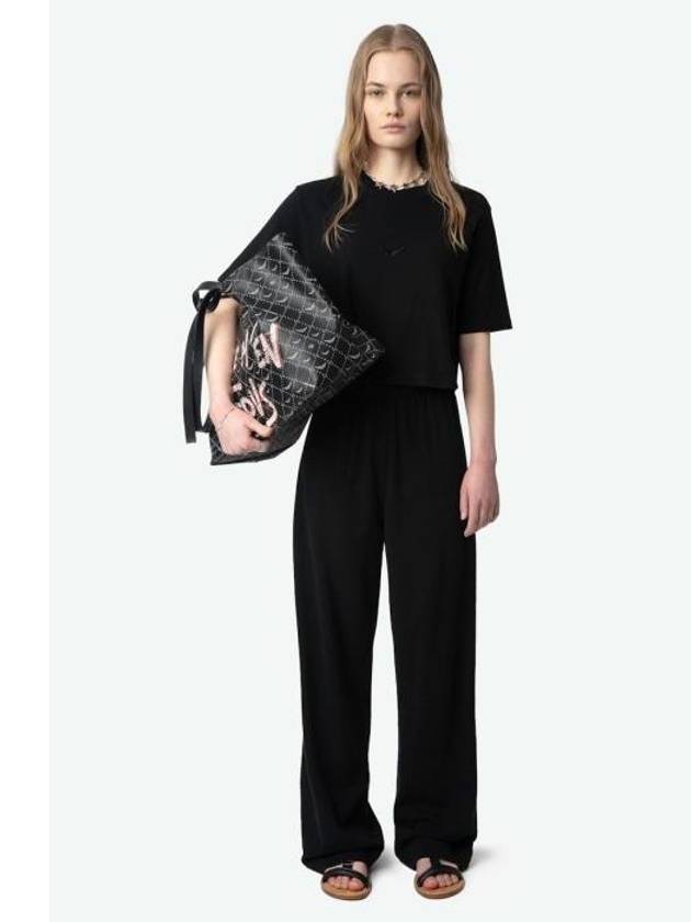 쟈딕앤볼테르 Clem 여성 블랙 린넨 팬츠 바지