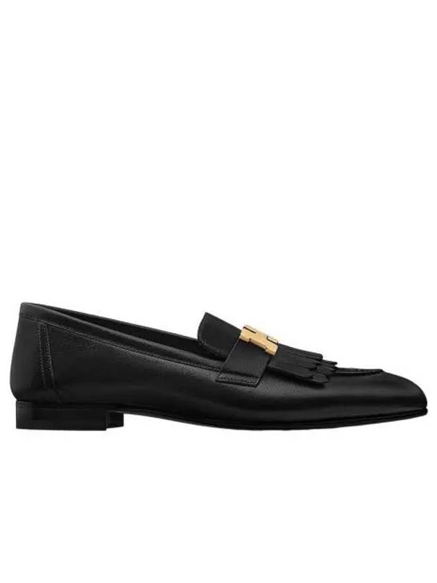 W 에르메스 로얄 로퍼 고트스킨 & 페르마브라스 하드웨어 누아 W Hermes Royal Loafers Goatskin & Permabrass Noir