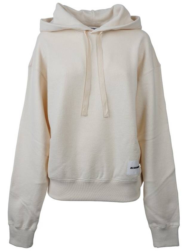 Jil Sander+ 로고 패치 드로스트링 후디