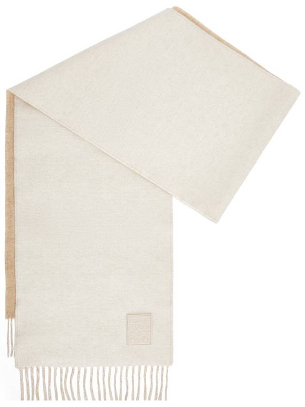 로에베 울 캐시미어 스카프 아이보리