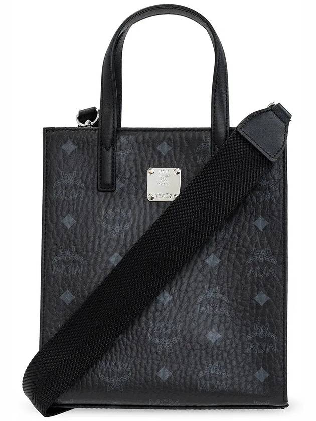 MCM 올오버 로고 프린트 미니 토트백 MMTAAKC02_BLACK