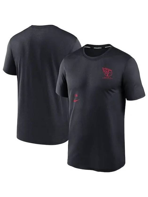 1050528 나이키 MLB 클리블랜드 가디언스 어쎈틱 콜렉션 Early Work TriBlend Navy