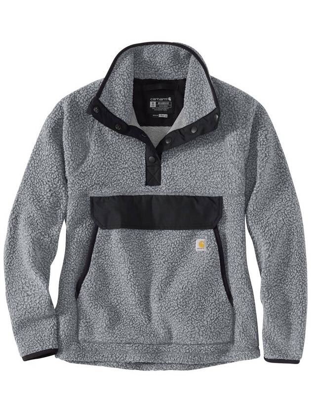 칼하트 여성 플리스 쿼터 스냅 프런트 자켓 재킷 Granite