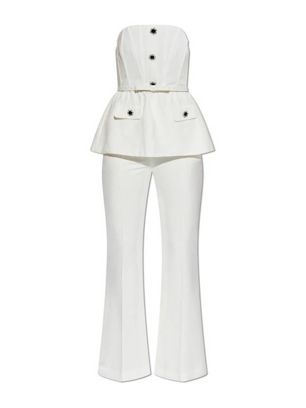 셀프 포트레이트 스트레치 크레이프 점프수트