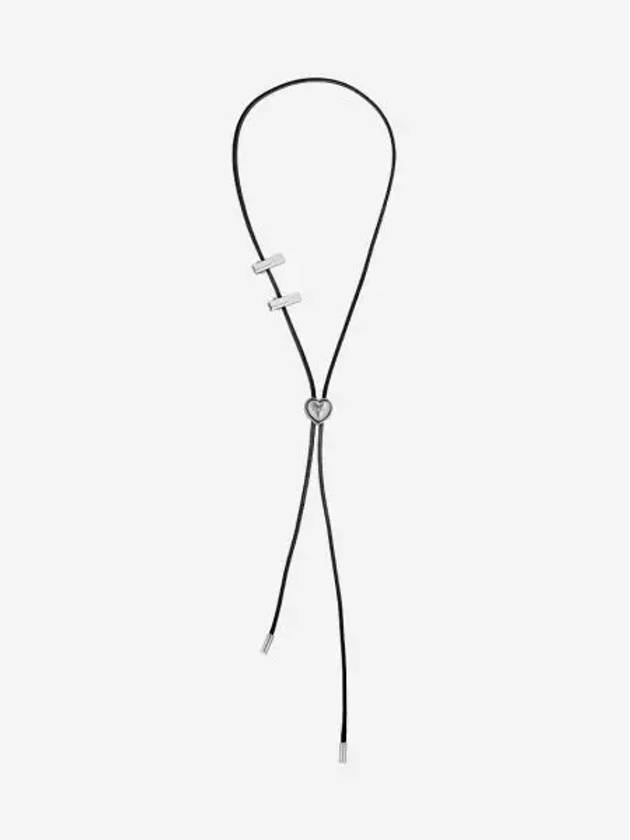 센티멍 넘버 483 하트 코드 락 네크리스 실버 블랙 Sentiments No.483 Heart Code Lock Necklace Silver Black