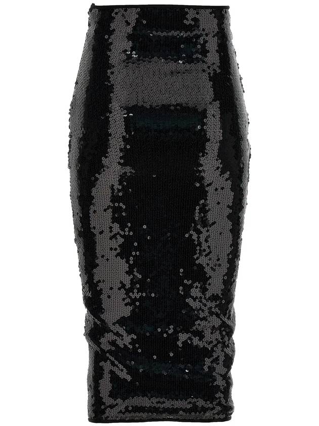 Alexandre Vauthier 시퀸 미디 펜슬 스커트 232SK1904_BLACK