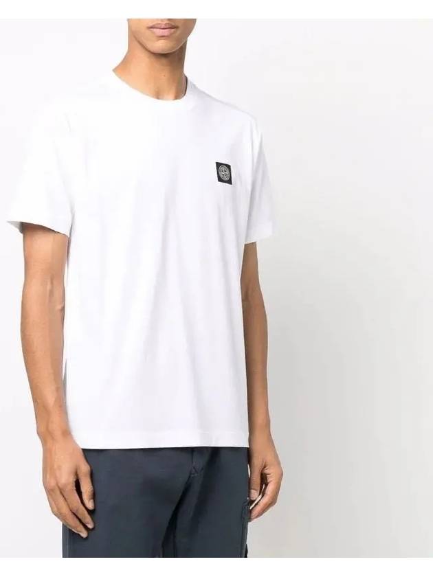 STONE ISLAND 로고패치 티셔츠 101524113 A0001