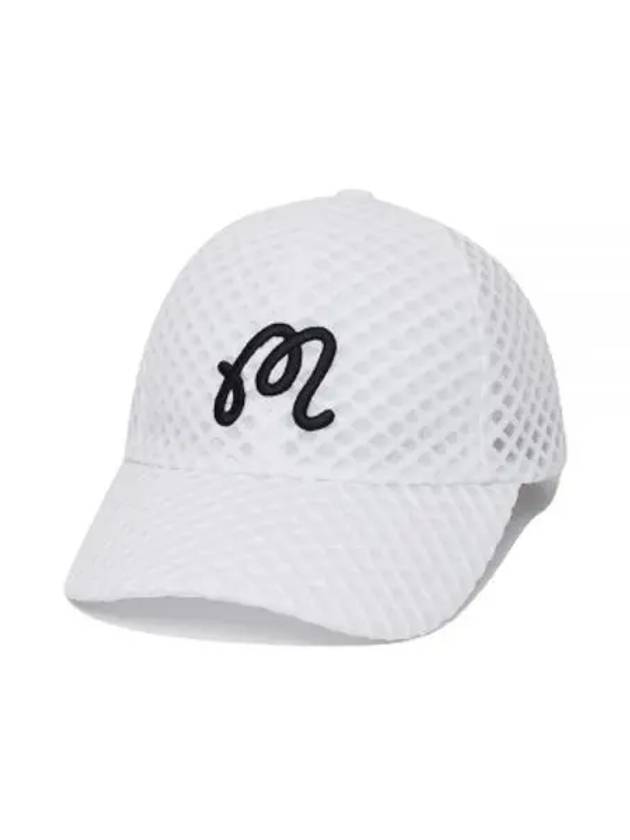 말본 메쉬 포인트 볼캡 WHITE M5243PCP09WHT