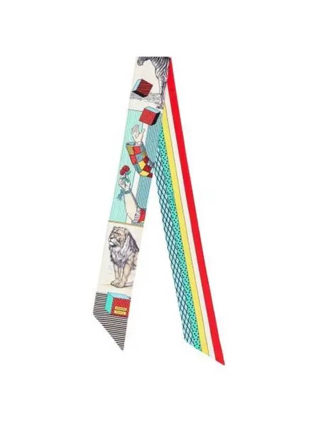 W 에르메스 그랜드 씨어터 누보 트윌리 이보아르 뜌르꼬아즈 루즈 W Hermes Grand Theatre Nouveau Twilly Ivoire Turquoise Rouge