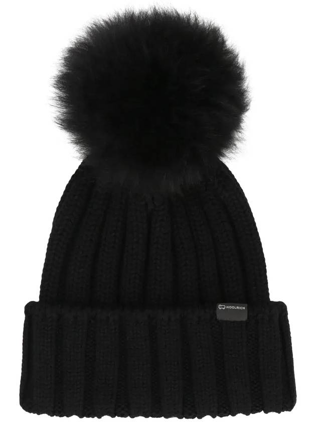 울리치 로고 패치 폼폼 디테일 비니 CFWWAC0163FRUF0428_100