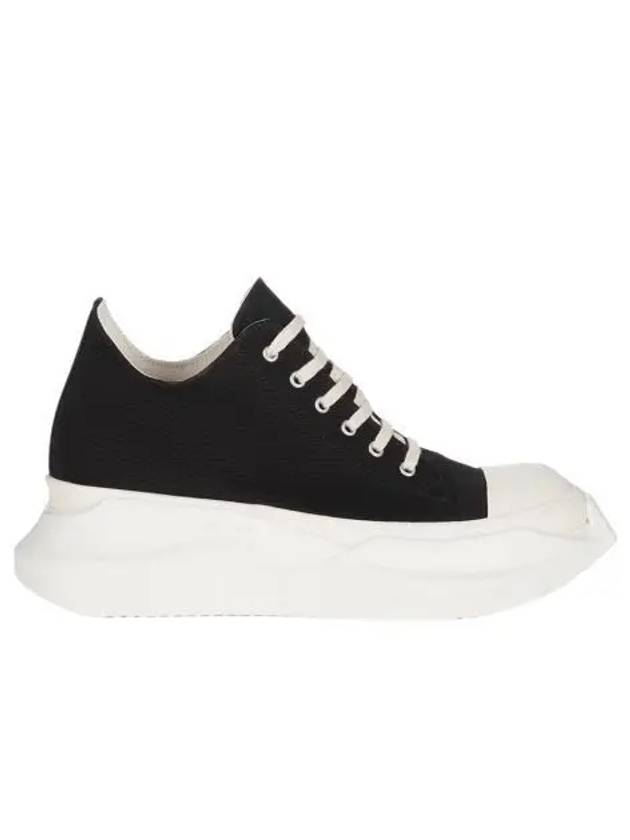 릭 오웬스 다크쉐도우 리도 앱스트랙트 코튼 로우 스니커즈 블랙 밀크 Rick Owens Drkshdw Lido Abstract Cotton Low Sneakers Black Milk