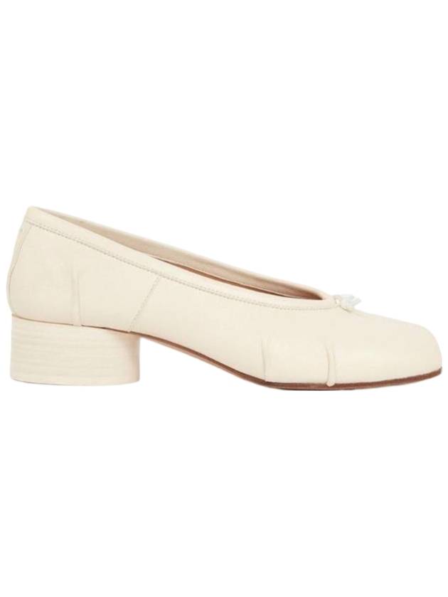메종마르지엘라 타비 뉴 발레리나 펌프스 힐 아이보리