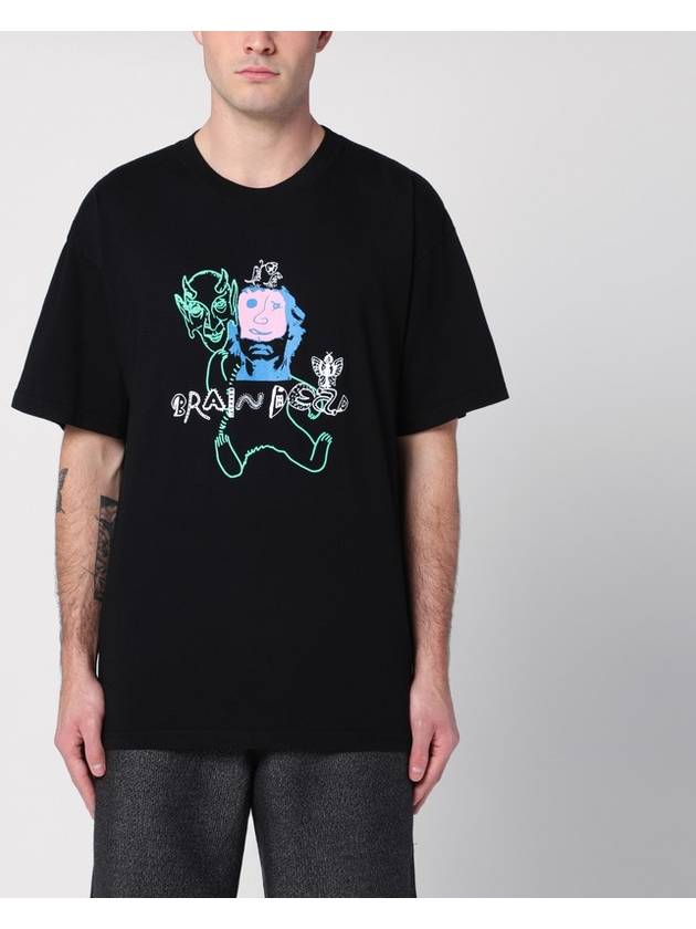 Brain Dead Black cotton Masks T-shirt