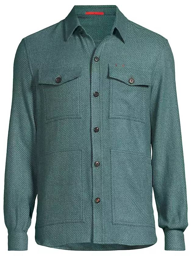 캐시미어 버튼 프런트 오버셔츠 Cashmere Button Front Overshirt