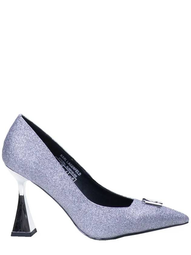 Karl Lagerfeld 데뷔 브로치 코트 글리터 펌프스 KL32013_G55glitter