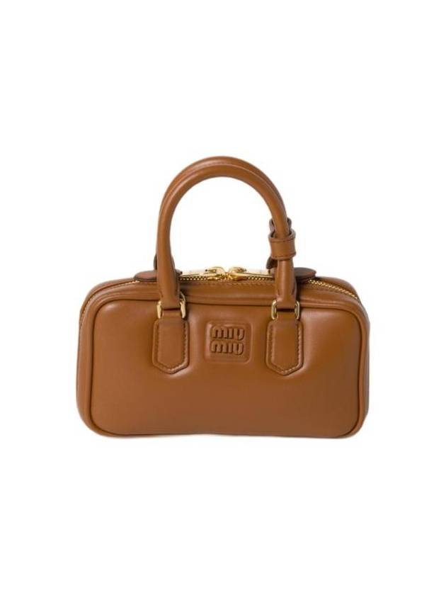 미우 미우 아르카디 레더 미니 백 꼬냑 5BP088 ACR3 F0046