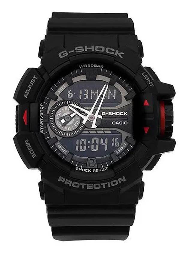 지샥 G SHOCK GA 400 1BHDR 빅페이스 디지털 아날로그 스포츠 남성 우레탄시계