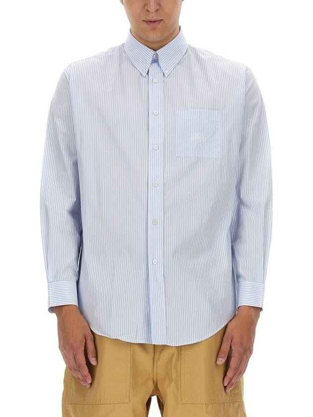 Funny Mr. 줄무늬 셔츠 핀스트라이프 셔츠