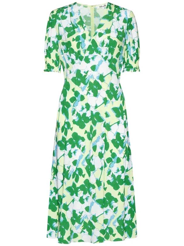 Diane von Furstenberg Jemma 올오버 패턴 V 넥 드레스 DVFDS1S001_EFMMC