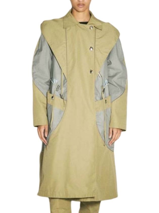 키코 코스타디노브 헤르네 후드 트렌치코트 카키