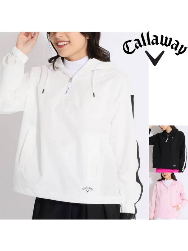 24SS 캘러웨이 여성골프웨어 스윙자켓 골프후드 후드집업