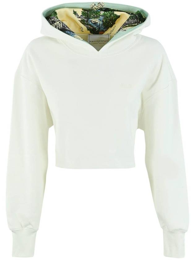 Philosophy di Lorenzo Serafini Cotton cropped hoodie