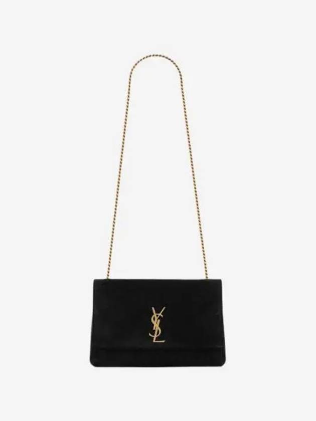 생로랑 케이트 미디움 리버시블 체인 백 스웨이드 앤 스무스 레더 블랙 Saint Laurent Kate Medium Reversible Chain Bag In Suede And Smooth Leather Black
