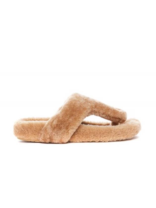 로에베 시어링 샌들 베이지