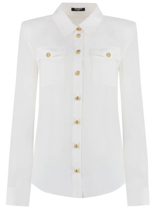 Balmain 롱 슬리브 버튼업 셔츠