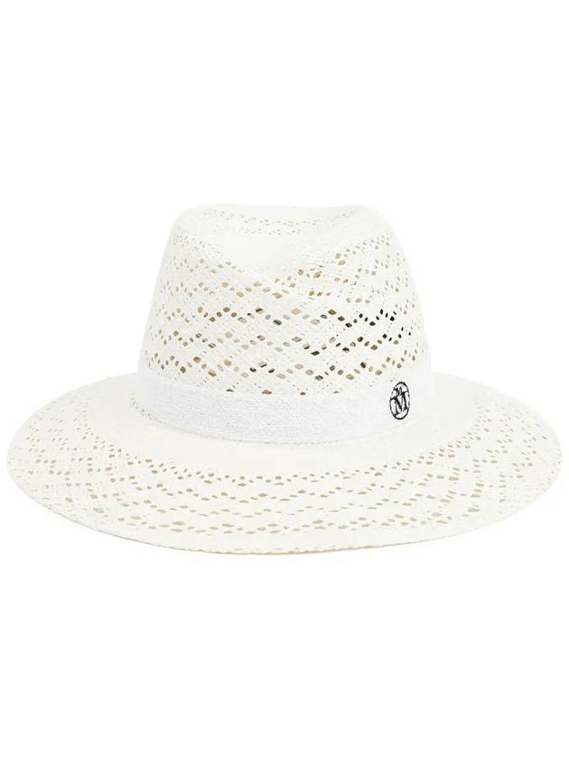 메종 미셸 퍼포레이티드 디테일 버지니 선햇 1001232001_WHITE