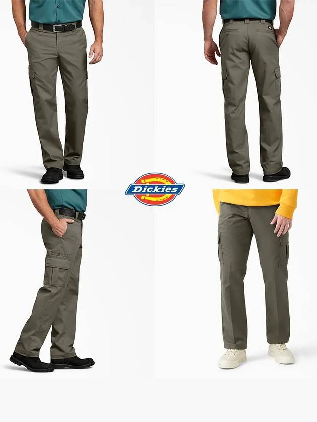 디키즈 바지 스트레이트 레그 카고 남자 팬츠 그린 DICKIE 딕키즈 미국