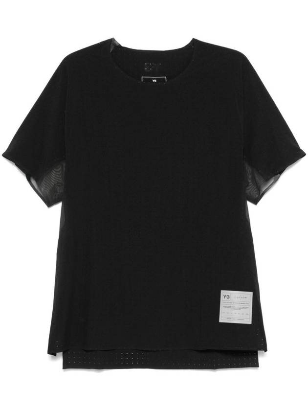 요지야마모토 남성 RUN T 셔츠 JN4884BLACK