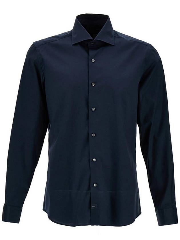 Fay Blue cotton shirt