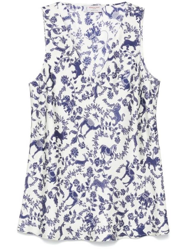 알베르토비아니 여성 PRINTED SILK 탑 NN834SE318811